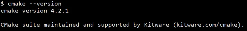CMake Version Command Output CMake Version